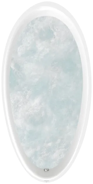Bild von VILLEROY BOCH Aveo ovale Badewanne, mit Whirlpoolsystem Hydropool Entry (HE), 1900 x 950 mm, Weiß Alpin #UHE194AVE7A1V01