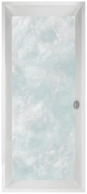 Bild von VILLEROY BOCH Squaro rechteckige Badewanne, mit Whirlpoolsystem Airpool Entry (AE), 1800 x 800 mm, Weiß Alpin #UAE180SQR2A1V01