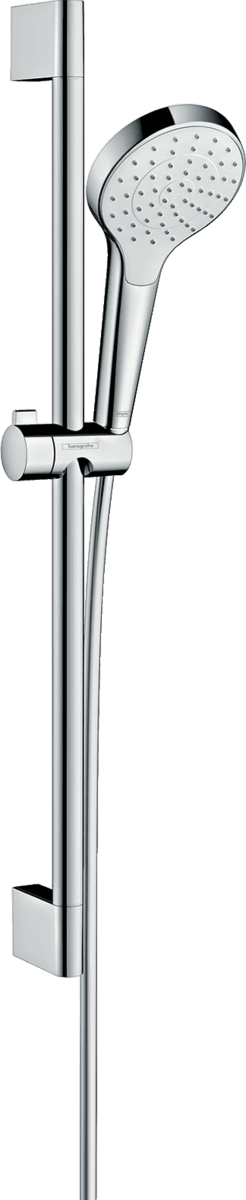 HANSGROHE Croma Select S Duş seti 1 jet, Ecosmart, 9 lt/dk, 65 cm duş barı ile #26565400 - Beyaz/Krom resmi