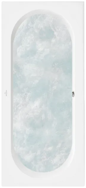 Bild von VILLEROY BOCH O.novo rechteckige Badewanne, mit Whirlpoolsystem Combipool Comfort (CC), 1800 x 800 mm, Weiß Alpin #UCC180CAS2A1V01