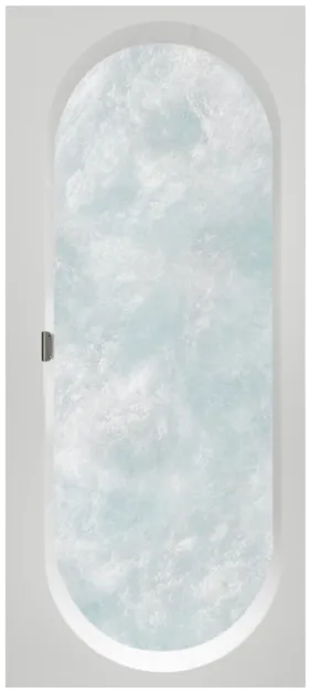 Bild von VILLEROY BOCH Oberon 2.0 rechteckige Badewanne, mit Whirlpoolsystem Hydropool Entry (HE), inklusive Wasserzulauf, 1700 x 750 mm, Weiß Alpin #UHE170OBR2B1V01