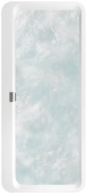 Bild von VILLEROY BOCH Squaro Edge 12 ovale Badewanne, mit Whirlpoolsystem Combipool Entry (CE), 1800 x 800 mm, Weiß Alpin #UCE180SQE7A1V01