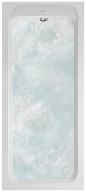 Bild von VILLEROY BOCH Architectura rechteckige Badewanne, mit Whirlpoolsystem Hydropool Comfort (HC), 1700 x 750 mm, Weiß Alpin #UHC170ARA2A1V01