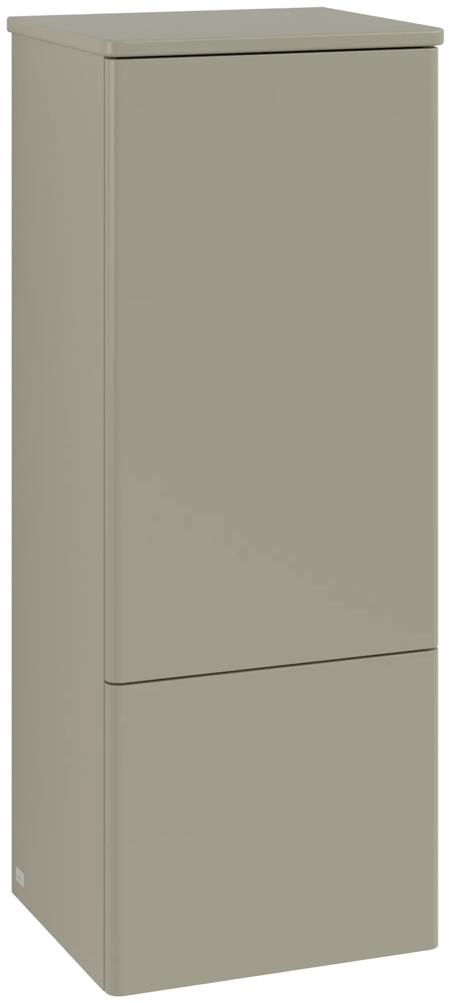 εικόνα του VILLEROY BOCH Antao Medium-height cabinet, 1 door, 414 x 1039 x 356 mm, Front without structure, Stone Grey Matt Lacquer / Stone Grey Matt Lacquer #L43000HK