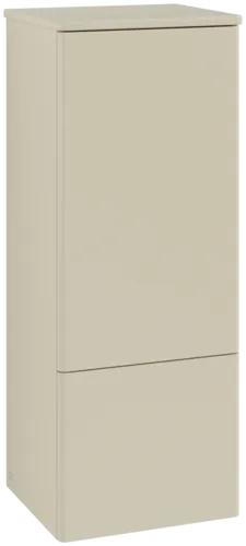 Obrázek VILLEROY BOCH Antao Medium-height cabinet, 1 door, 414 x 1039 x 356 mm, Front without structure, Silk Grey Matt Lacquer / Silk Grey Matt Lacquer #L43000HJ