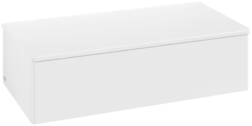 Bild von VILLEROY BOCH Antao Sideboard, mit Beleuchtung, 1 Auszug, 1000 x 268 x 500 mm, Front ohne Struktur, White Matt Lacquer / White Matt Lacquer #L40000MT