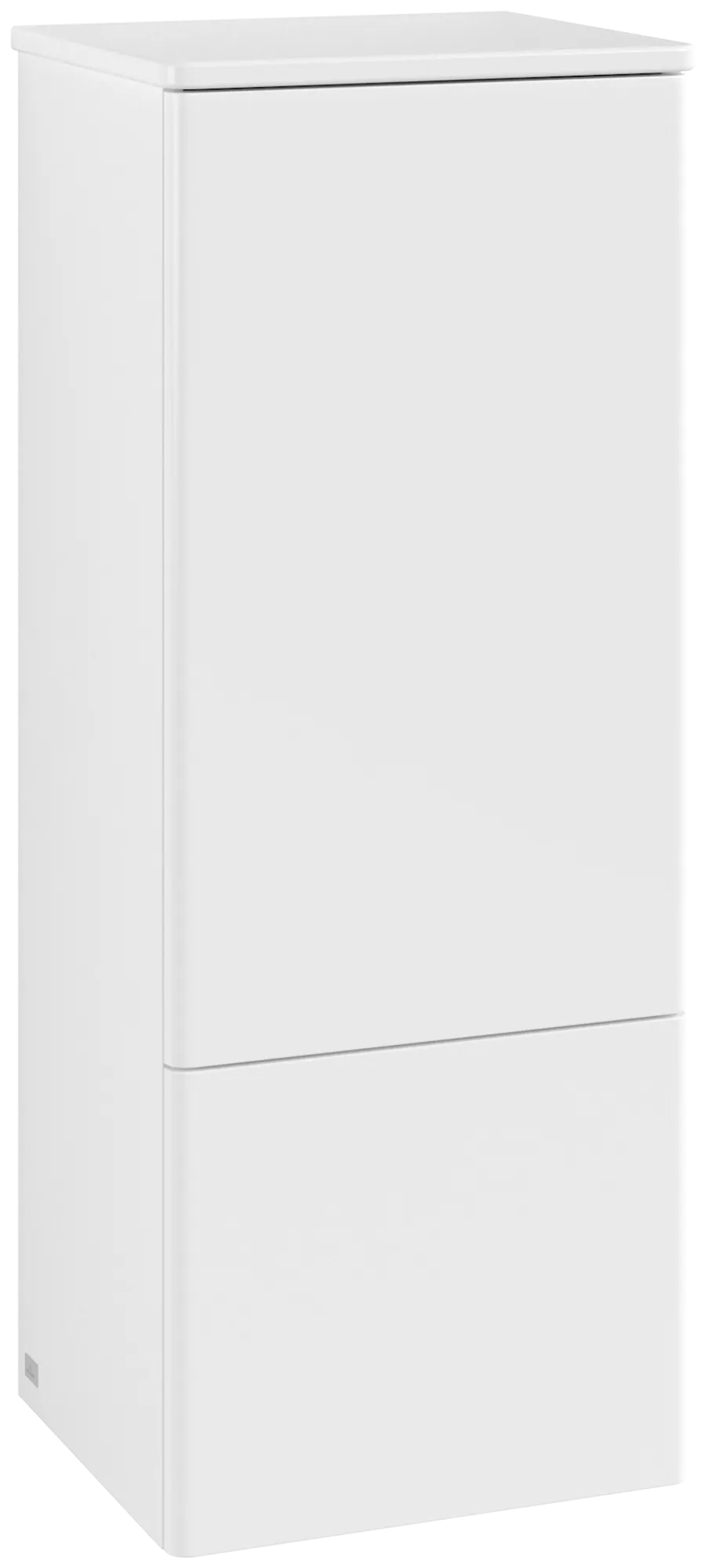 VILLEROY BOCH Antao Medium-height cabinet, 1 door, 414 x 1039 x 356 mm, Front without structure, White Matt Lacquer / White Matt Lacquer #L43000MT resmi