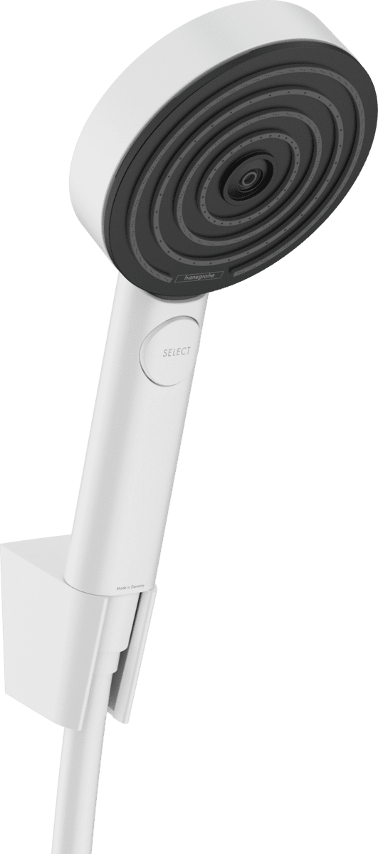 Bild von HANSGROHE Pulsify Select S Brausehalterset 105 3jet Relaxation mit Brauseschlauch 125 cm Mattweiß 24302700