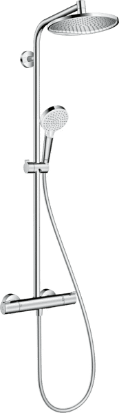 Bild von HANSGROHE Crometta S Showerpipe 240 1jet EcoSmart mit Thermostat #27268000 - Chrom