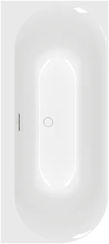 Bild von VILLEROY BOCH Loop & Friends Vorwand-Badewanne für Eckeinbau rechts OVAL, 1800 x 800 mm, Weiß Alpin #UBA180LOF9CR00V-01