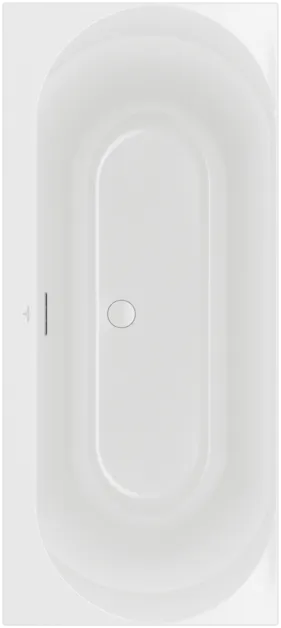 Зображення з  VILLEROY BOCH Loop & Friends rectangular OVAL bath, 1700 x 750 mm, white Alpine #UBA170LOF2V-01