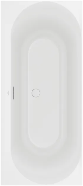 Bild von VILLEROY BOCH Loop & Friends rechteckige Badewanne OVAL, 1800 x 800 mm, Stone White #UBA180LOF2V-RW