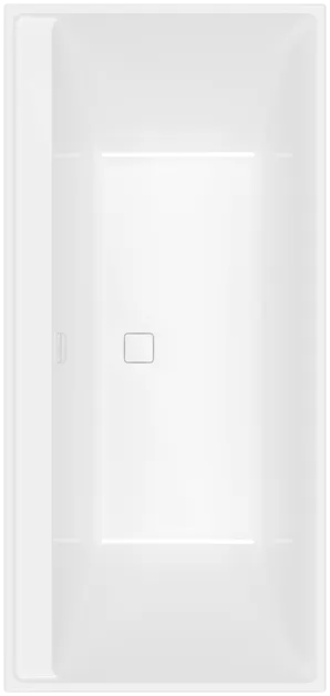 Bild von VILLEROY BOCH Collaro rechteckige Badewanne, 1600 x 750 mm, Weiß Alpin #UBA160COR2PV-01
