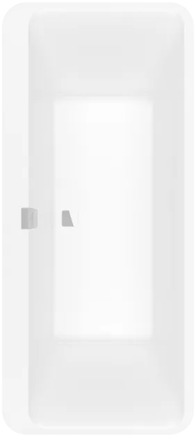 Bild von VILLEROY BOCH Squaro Edge 12 freistehende Badewanne Excellence, 1800 x 800 mm, Stone White #UBQ180SQE9W2V-RW