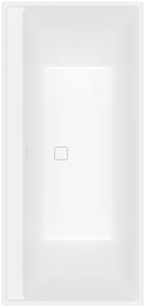 Bild von VILLEROY BOCH Collaro rechteckige Badewanne, 1600 x 750 mm, Stone White #UBA160COR2TV-RW