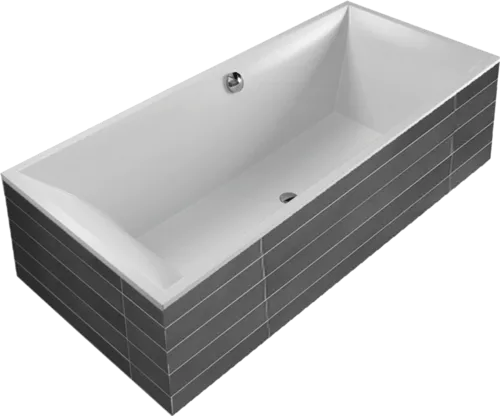 Bild von VILLEROY BOCH Squaro rechteckige Badewanne, 1694 x 744 mm, Weiß Alpin #UBQ170SQS2V-01