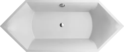 Bild von VILLEROY BOCH Squaro sechseckige Badewanne, 1900 x 800 mm, Weiß Alpin #UBQ190SQR6V-01
