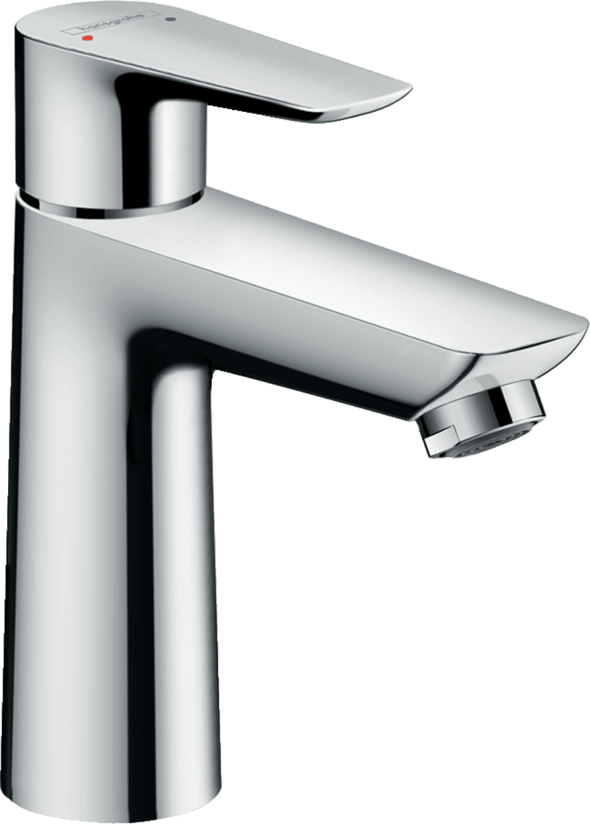 Bild von HANSGROHE Talis E Einhebel-Waschtischmischer 110 mit Zugstangen-Ablaufgarnitur #71710000 - Chrom