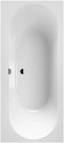 Bild von VILLEROY BOCH Oberon 2.0 rechteckige Badewanne, 1800 x 800 mm, Stone White #UBQ180OBR2DV-RW