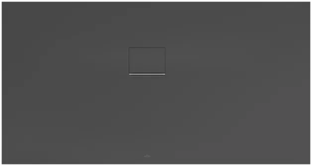 Bild von VILLEROY BOCH Squaro Infinity rechteckige Duschwanne, 1700 x 900 x 40 mm, Anthracite #UDQ1790SQI2LV-1S