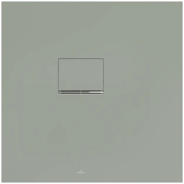 Зображення з  VILLEROY BOCH Squaro Infinity Square shower tray, 800 x 800 x 40 mm, Morning Green #UDQ8080SQI1LV-R8