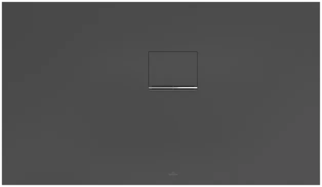 Bild von VILLEROY BOCH Squaro Infinity rechteckige Duschwanne, 1300 x 750 x 40 mm, Anthracite #UDQ1375SQI2RV-1S