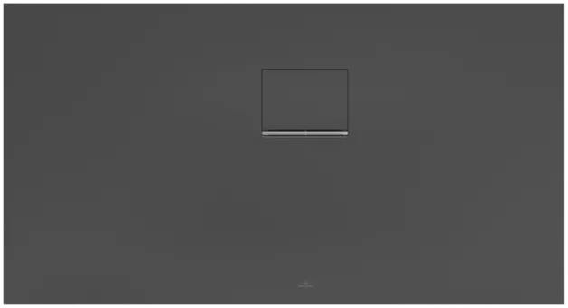Bild von VILLEROY BOCH Squaro Infinity rechteckige Duschwanne, 1300 x 700 x 40 mm, Anthracite #UDQ1370SQI2RV-1S
