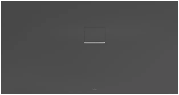 Bild von VILLEROY BOCH Squaro Infinity rechteckige Duschwanne, 1700 x 900 x 40 mm, Anthracite #UDQ1790SQI2RV-1S