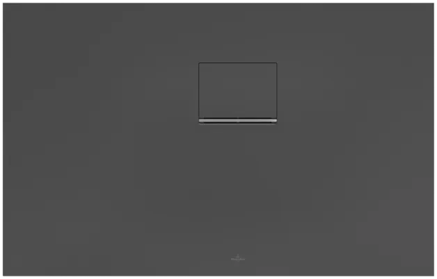 Bild von VILLEROY BOCH Squaro Infinity rechteckige Duschwanne, 1100 x 700 x 40 mm, Anthracite #UDQ1170SQI2RV-1S