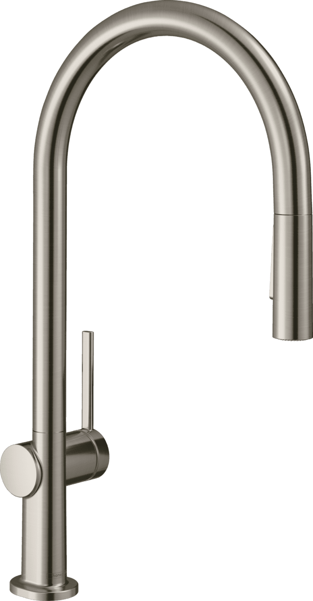 Зображення з  HANSGROHE Talis M54 Single lever kitchen mixer 210, pull-out spray, 2jet #72800800 - Stainless Steel Finish