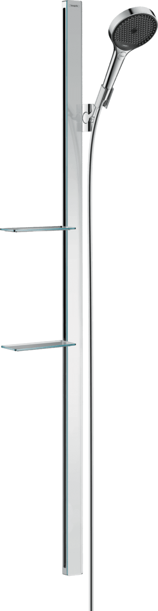 εικόνα του HANSGROHE Rainfinity Shower set 130 3jet with shower bar 150 cm and shelves #27673000 - Chrome