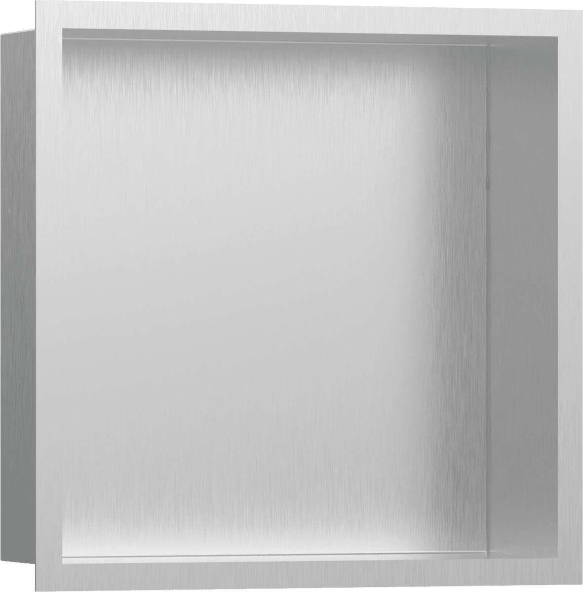 HANSGROHE XtraStoris Individual Wandnische Edelstahl gebürstet mit Designrahmen 300/300/100 #56097800 - Edelstahl gebürstet
