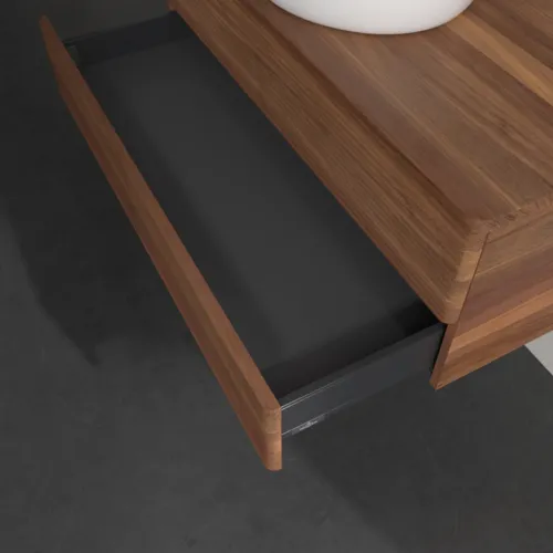 Bild von VILLEROY BOCH Antao Waschbeckenunterschrank, 2 Auszüge, 1000 x 360 x 500 mm, Front mit Struktur, Warm Walnut / Warm Walnut #K20112HM
