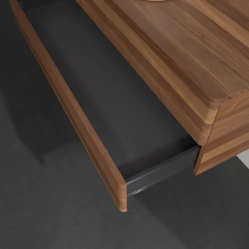 VILLEROY BOCH Antao Waschbeckenunterschrank, 2 Auszüge, 1200 x 360 x 500 mm, Front ohne Struktur, Warm Walnut / Warm Walnut #K21012HM, Bild 6