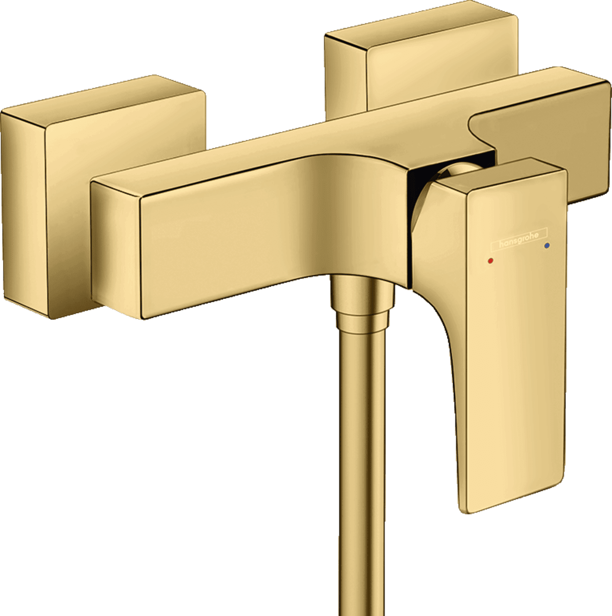 Зображення з  HANSGROHE Metropol Single lever shower mixer for exposed installation with lever handle #32560990 - Polished Gold Optic