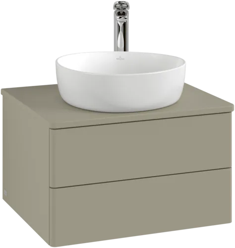 Obrázek VILLEROY BOCH Antao Vanity unit, 2 pull-out compartments, 600 x 360 x 500 mm, Front without structure, Stone Grey Matt Lacquer / Stone Grey Matt Lacquer #K18050HK