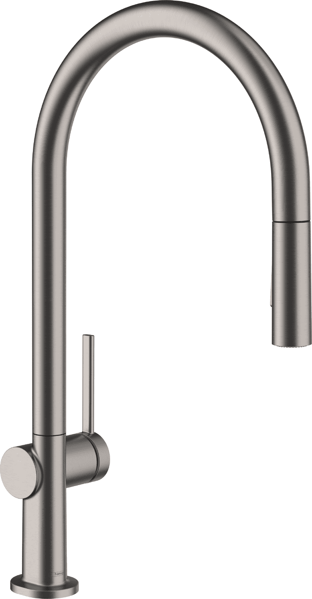 Picture of HANSGROHE Talis M54 Single lever kitchen mixer 210, pull-out spray, 2jet, sBox #72801340 - Brushed Black Chrome