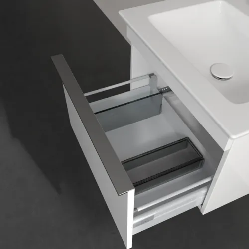 Bild von VILLEROY BOCH Venticello Waschbeckenunterschrank, 1 Auszug, 553 x 420 x 502 mm, Glossy White / Glossy White #A93201DH