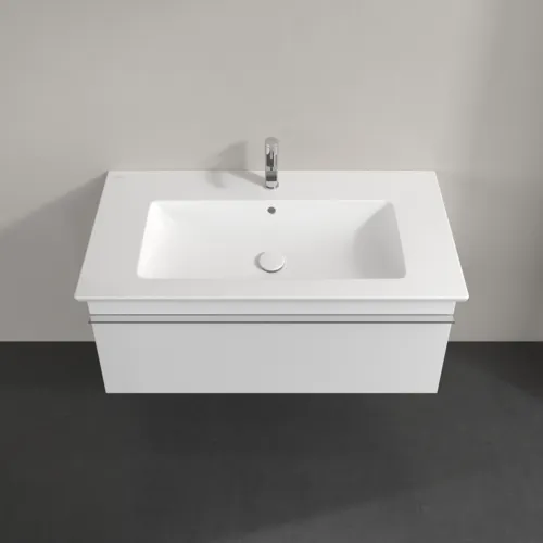 Picture of VILLEROY BOCH Venticello Vanity unit, 1 pull-out compartment, 953 x 420 x 502 mm, Glossy White / Glossy White #A93501DH