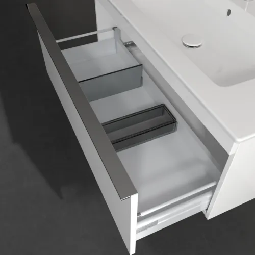 Picture of VILLEROY BOCH Venticello Vanity unit, 1 pull-out compartment, 953 x 420 x 502 mm, Glossy White / Glossy White #A93501DH