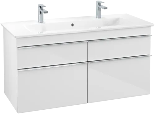 Picture of VILLEROY BOCH Venticello Vanity unit, 4 pull-out compartments, 1153 x 590 x 502 mm, Glossy White / Glossy White #A92901DH