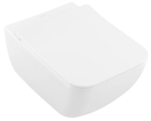 εικόνα του VILLEROY BOCH Venticello Toilet seat and cover SlimSeat LINE (Sandwich), with automatic lowering mechanism (SoftClosing), with removable seat (QuickRelease), White Alpin #9M80S101