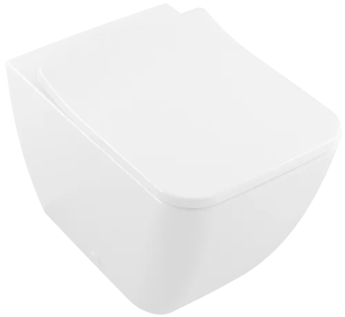 Bild von VILLEROY BOCH Venticello Tiefspül-WC spülrandlos, bodenstehend, Weiß Alpin CeramicPlus #4613R0R1