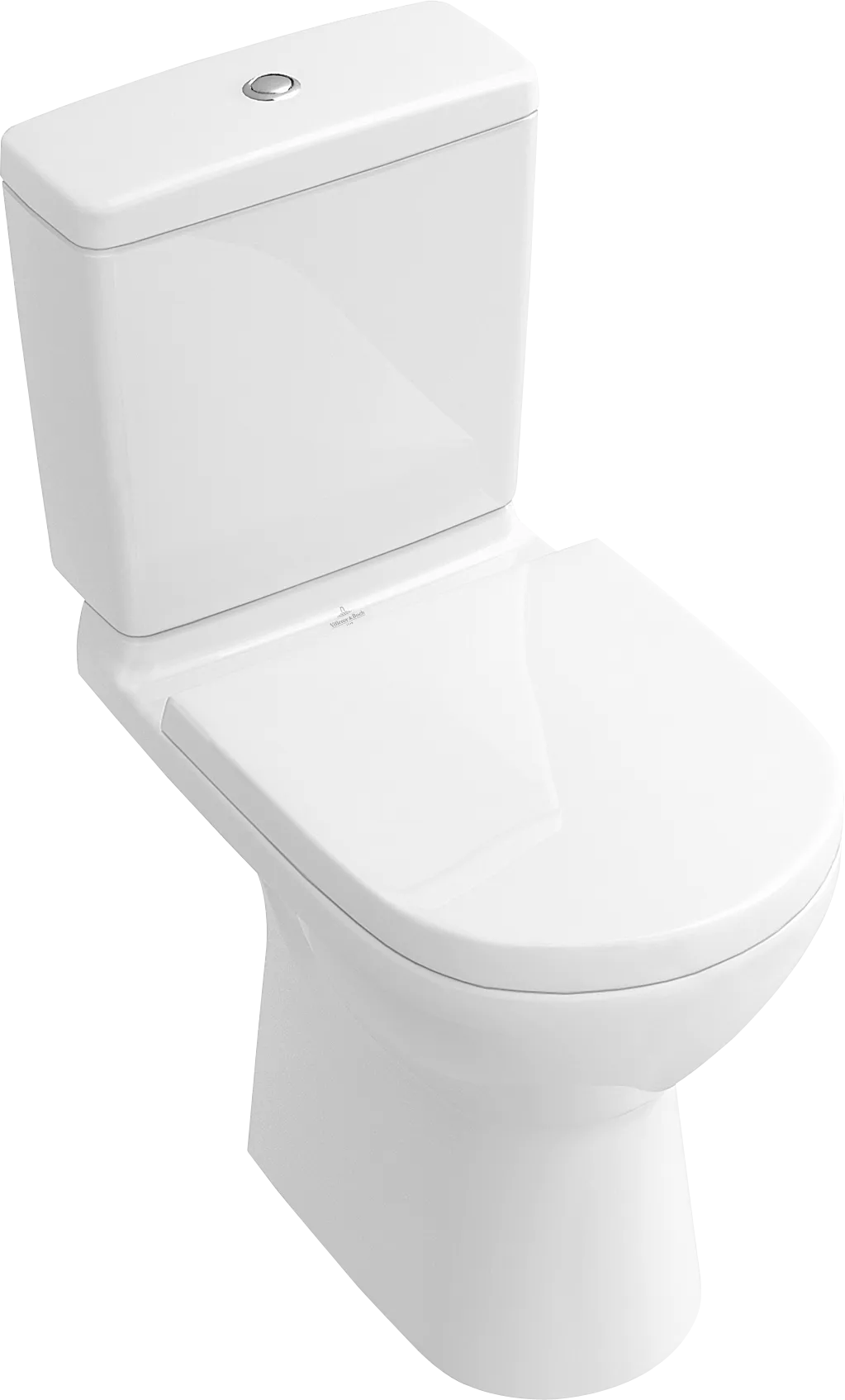 Bild von VILLEROY BOCH O.novo Tiefspül-WC spülrandlos für Kombination, bodenstehend, Weiß Alpin CeramicPlus #5661R0R1