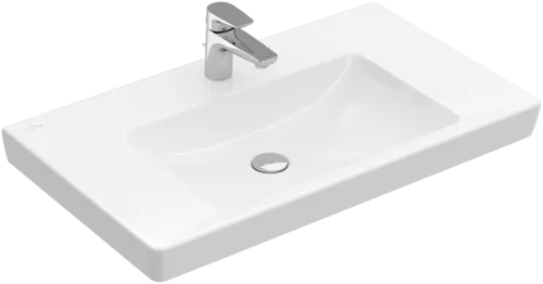 Picture of VILLEROY BOCH Subway 2.0 Vanity washbasin, 800 x 475 x 175 mm, White Alpin, with overflow, ground #71758G01