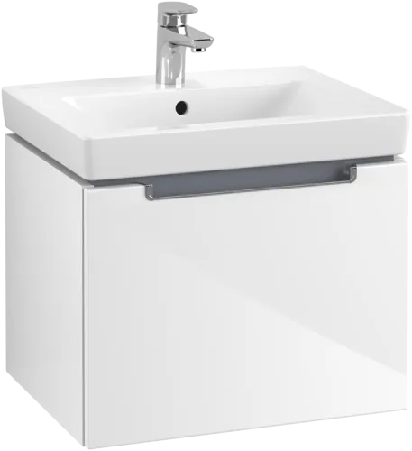 Зображення з  VILLEROY BOCH Subway 2.0 Vanity unit, 1 pull-out compartment, 537 x 420 x 423 mm, Glossy White #A68610DH