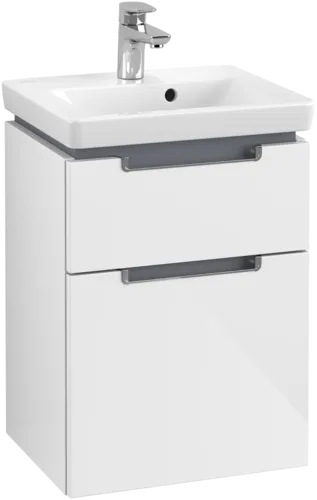 Зображення з  VILLEROY BOCH Subway 2.0 Vanity unit, 2 pull-out compartments, 440 x 590 x 351 mm, Glossy White #A90610DH