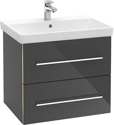 Obrázek VILLEROY BOCH Avento toaletní skříňka, 2 zásuvky, 630 x 514 x 484 mm, Crystal Grey #A89000B1
