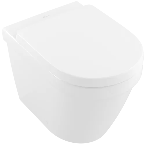 Bild von VILLEROY BOCH Architectura Tiefspül-WC spülrandlos, bodenstehend, Weiß Alpin CeramicPlus #5690R0R1