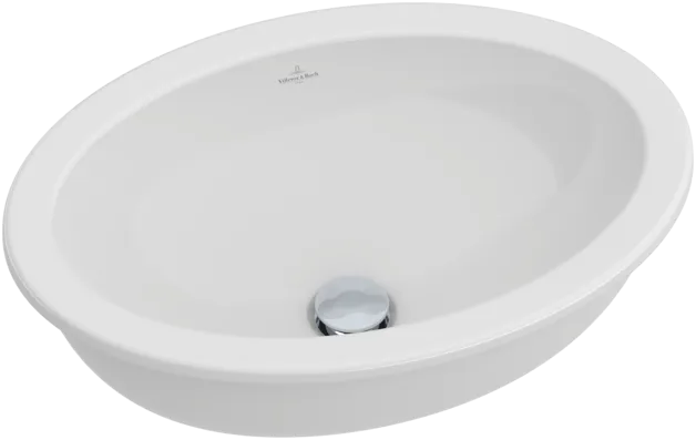 Зображення з  VILLEROY BOCH Loop & Friends Undercounter washbasin, 485 x 325 x 215 mm, White Alpin, without overflow #61612101